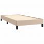 Preview: Boxspringbett mit Matratze Cappuccino-Braun 90x200cm Kunstleder