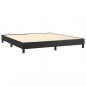 Preview: Boxspringbett mit Matratze Schwarz 160x200 cm Kunstleder