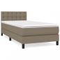 Preview: Boxspringbett mit Matratze Taupe 90x190 cm Stoff