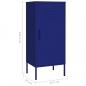 Preview: Lagerschrank Marineblau 42,5x35x101,5 cm Stahl    