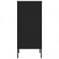 Preview: Lagerschrank Schwarz 42,5x35x101,5 cm Stahl    