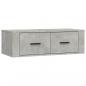 Preview: TV-Wandschrank Betongrau 80x36x25 cm Holzwerkstoff