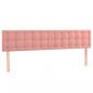 Preview: Boxspringbett mit Matratze Rosa 200x200 cm Samt