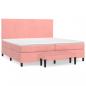 Preview: Boxspringbett mit Matratze Rosa 200x200 cm Samt