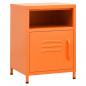 Preview: Nachttische 2 Stk. Orange 35x35x51 cm Stahl