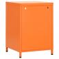 Preview: Nachttische 2 Stk. Orange 35x35x51 cm Stahl