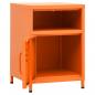 Preview: Nachttische 2 Stk. Orange 35x35x51 cm Stahl