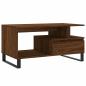 Preview: Couchtisch Braun Eichen-Optik 90x49x45 cm Holzwerkstoff