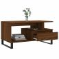 Preview: Couchtisch Braun Eichen-Optik 90x49x45 cm Holzwerkstoff