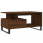 Preview: Couchtisch Braun Eichen-Optik 90x49x45 cm Holzwerkstoff