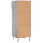 Preview: Schuhschrank Grau Sonoma 40x36x105 cm Holzwerkstoff