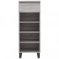 Preview: Schuhschrank Grau Sonoma 40x36x105 cm Holzwerkstoff