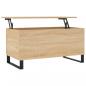 Preview: Couchtisch Sonoma-Eiche 90x44,5x45 cm Holzwerkstoff