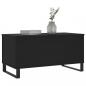 Preview: Couchtisch Schwarz 90x44,5x45 cm Holzwerkstoff