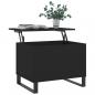 Preview: Couchtisch Schwarz 60x44,5x45 cm Holzwerkstoff