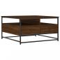 Preview: Couchtisch Braun Eichen-Optik 80x80x45 cm Holzwerkstoff