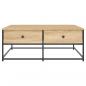 Preview: Couchtisch Sonoma-Eiche 100x99x40 cm Holzwerkstoff