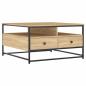 Preview: Couchtisch Sonoma-Eiche 80x80x45 cm Holzwerkstoff