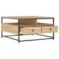 Preview: Couchtisch Sonoma-Eiche 80x80x45 cm Holzwerkstoff