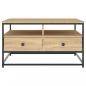 Preview: Couchtisch Sonoma-Eiche 80x80x45 cm Holzwerkstoff