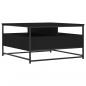 Preview: Couchtisch Schwarz 80x80x45 cm Holzwerkstoff