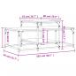 Preview: Couchtisch Sonoma-Eiche 102x60x45 cm Holzwerkstoff