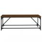 Preview: Couchtisch Braun Eichen-Optik 100x50x35 cm Holzwerkstoff