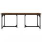 Preview: Couchtisch Braun Eichen-Optik 90x50x35 cm Holzwerkstoff