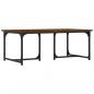 Preview: Couchtisch Braun Eichen-Optik 90x50x35 cm Holzwerkstoff