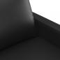 Preview: 2-Sitzer-Sofa Schwarz 140 cm Kunstleder