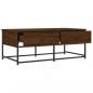 Preview: Couchtisch Braun Eichen-Optik 100x51x40 cm Holzwerkstoff