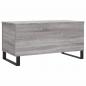 Preview: Couchtisch Grau Sonoma 90x44,5x45 cm Holzwerkstoff