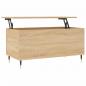 Preview: Couchtisch Sonoma-Eiche 90x44,5x45 cm Holzwerkstoff