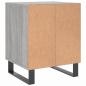 Preview: Nachttisch Grau Sonoma 40x35x50 cm Holzwerkstoff