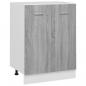 Preview: Unterschrank Grau Sonoma 60x46x81,5 cm Holzwerkstoff