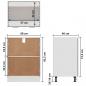 Preview: Unterschrank Grau Sonoma 60x46x81,5 cm Holzwerkstoff