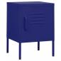 Preview: Nachttische 2 Stk. Marineblau 35x35x51 cm Stahl