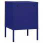 Preview: Nachttische 2 Stk. Marineblau 35x35x51 cm Stahl