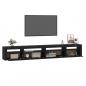 Preview: TV-Schrank mit LED-Leuchten Schwarz 270x35x40 cm