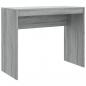 Preview: Schreibtisch Grau Sonoma 90x40x72 cm Holzwerkstoff