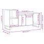 Preview: TV-Schrank Betongrau 100x35x55 cm Holzwerkstoff