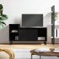 Preview: ARDEBO.de - TV-Schrank Schwarz 100x35x55 cm Holzwerkstoff