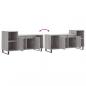 Preview: TV-Schrank Grau Sonoma 100x35x55 cm Holzwerkstoff