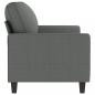 Preview: 2-Sitzer-Sofa Dunkelgrau 140 cm Stoff