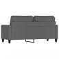 Preview: 2-Sitzer-Sofa Dunkelgrau 140 cm Stoff