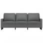 Preview: 3-Sitzer-Sofa Dunkelgrau 180 cm Stoff