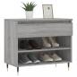 Preview: Schuhregal Grau Sonoma 70x36x60 cm Holzwerkstoff