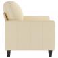 Preview: 2-Sitzer-Sofa Creme 120 cm Stoff