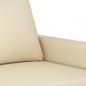 Preview: 2-Sitzer-Sofa Creme 120 cm Stoff