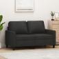 Preview: ARDEBO.de - 2-Sitzer-Sofa Schwarz 120 cm Stoff